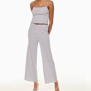 Aritzia Plaid Two-Piece Set